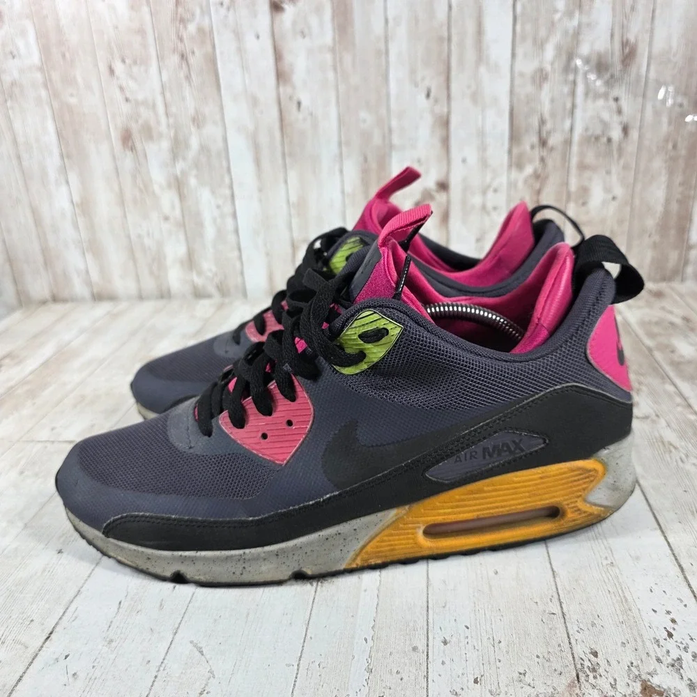 Nike Air Max 90 Sneakerboot NS Newsprint Bright Crimson 616314-008 Mens Size 12
